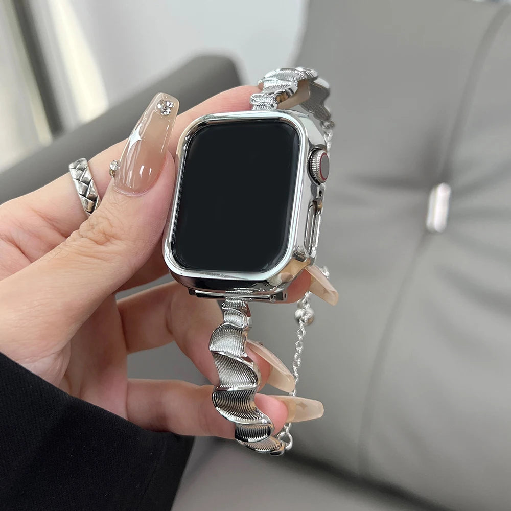 Women metal band for Apple Watch 10 Ultra 46mm 9 8 7 band 42mm 45mm 41mm Belt band Apple Watch Series 6 SE 40mm 44mm 49mm Watchband