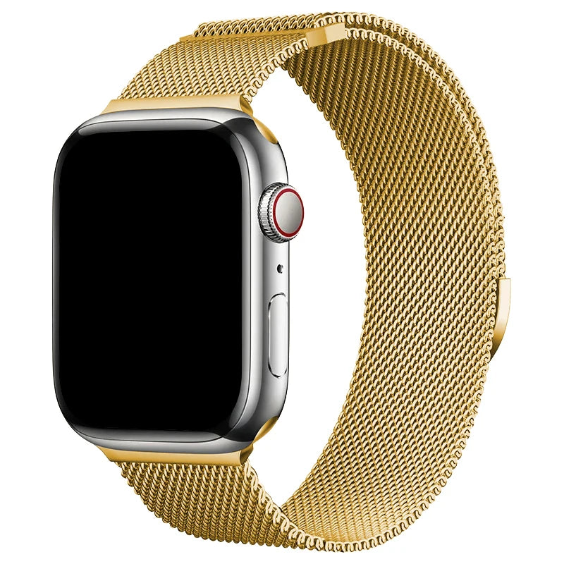 Milaness Magnetic band for Apple Watch Ultra band 49mm 46mm 45mm 44mm 41mm 40mm metal band for Apple Watch 11 10 9 8 7 6 5 4 SE