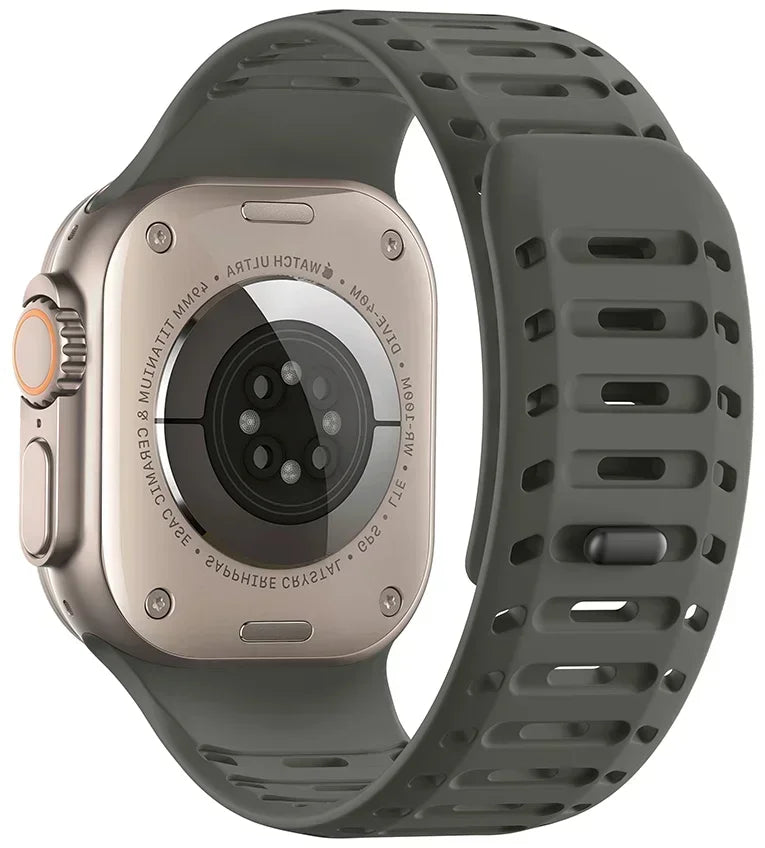 Magnetic Silicone band for Apple Watch Ultra 3 2 1 49mm Series 11 10 46mm Sport watch band Apple Watch 9 8 7 6 5 SE 3 45mm 44mm Band