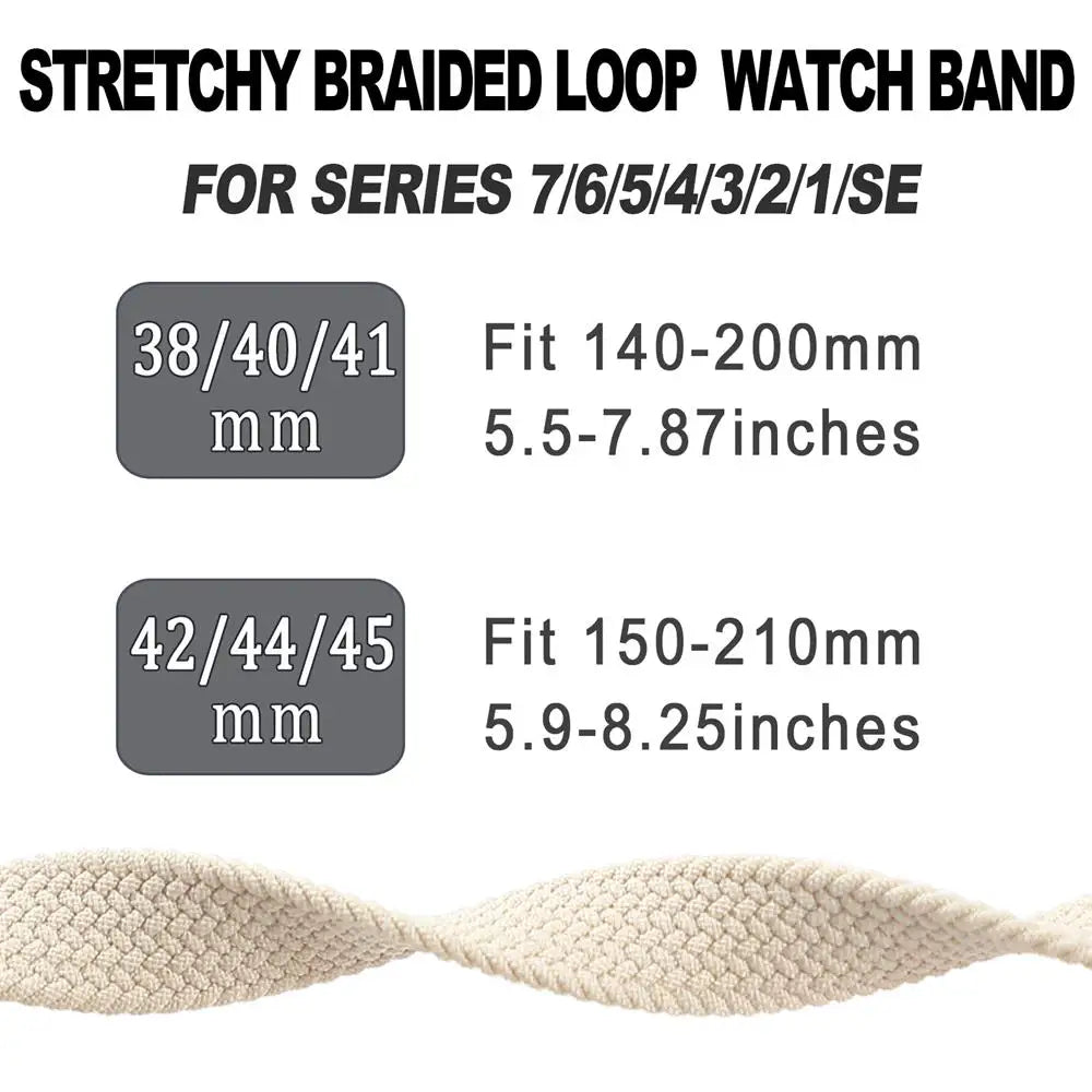 Slim Braided Solo Loop band For Apple Watch band 45mm 41mm 44mm 40mm 46mm 42mm 49mm band Apple Watch Series Ultra 2 10 9 SE 8 7