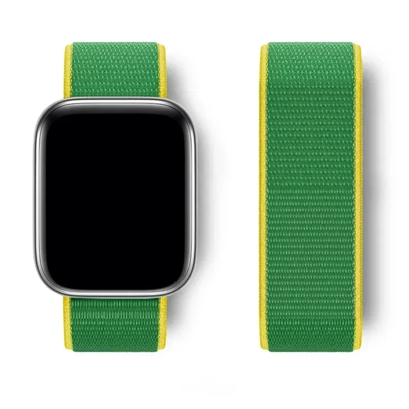 Nylon Loop for Apple Watch band 44mm 40mm 45mm 41mm 38mm 42mm 46mm band Apple Watch Series Ultra 2 49mm 10 9 8 7 6 SE 5 4 band