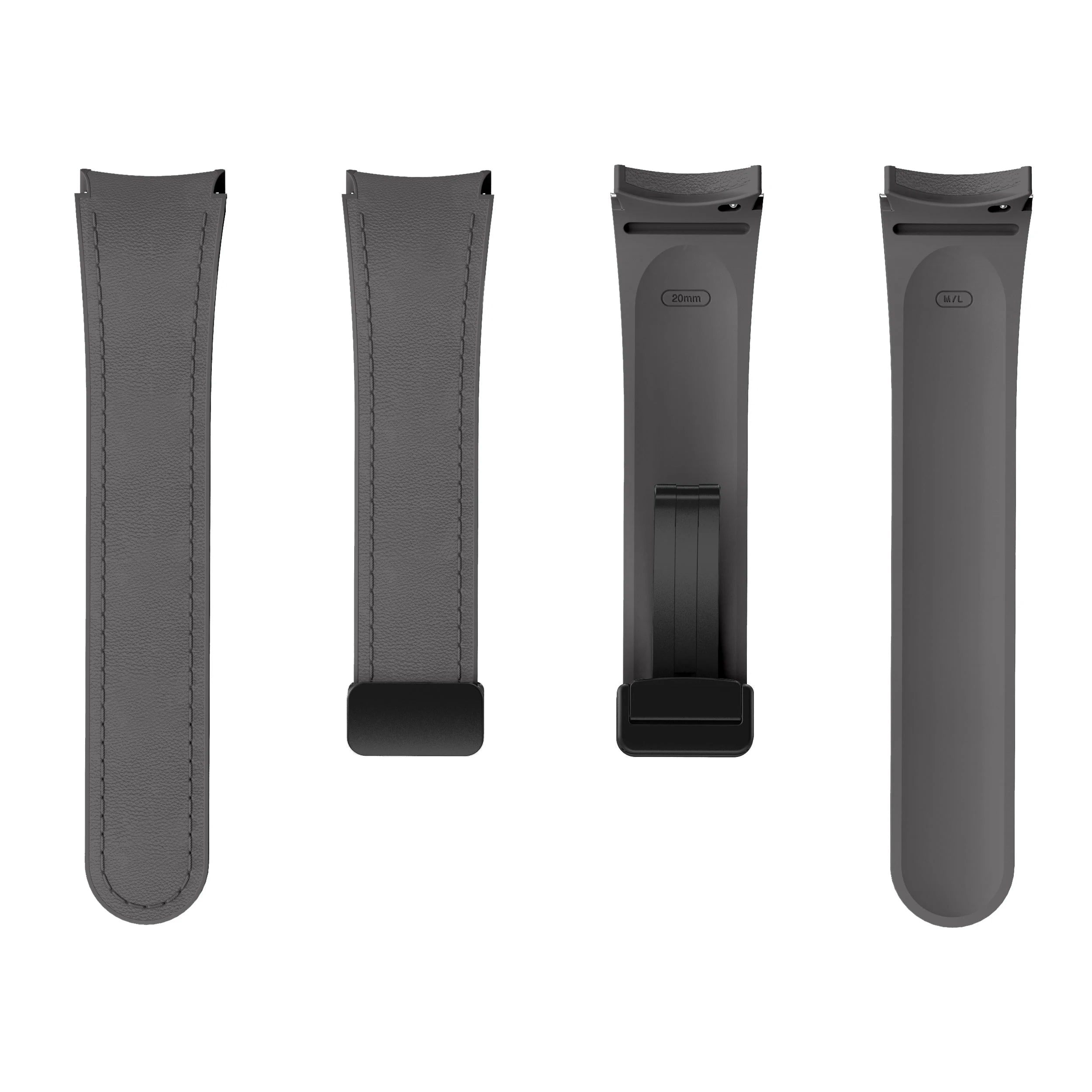 Genuine Leather+silicone Strap for Samsung Galaxy Watch 6 5 7 44mm 40mm 20 Bracelet Galaxy Watch 6 4 Classic 47mm 46mm 43mm 42mm