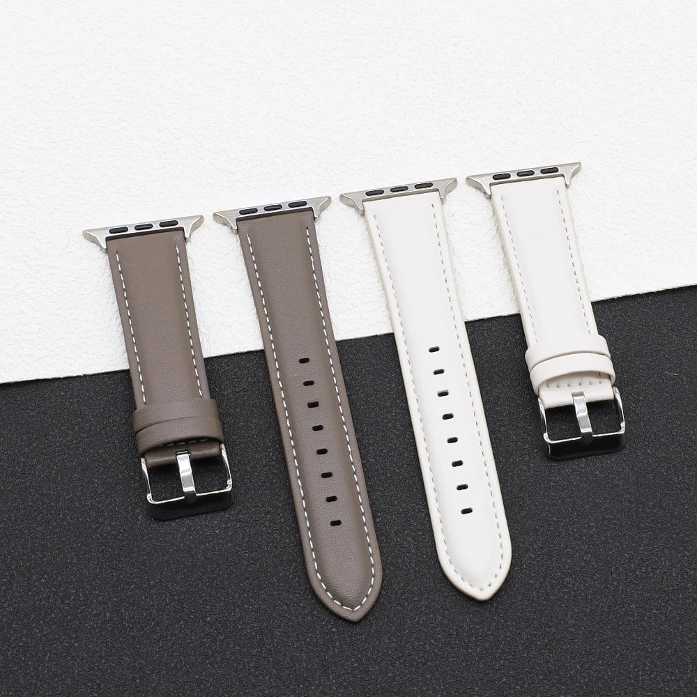 PU Leather band for Apple Watch Series 10 9 7 8 5 6 SE Ultra band 49mm 46mm 44mm 40mm 45mm 41mm 42mm Apple Watch Wristbands