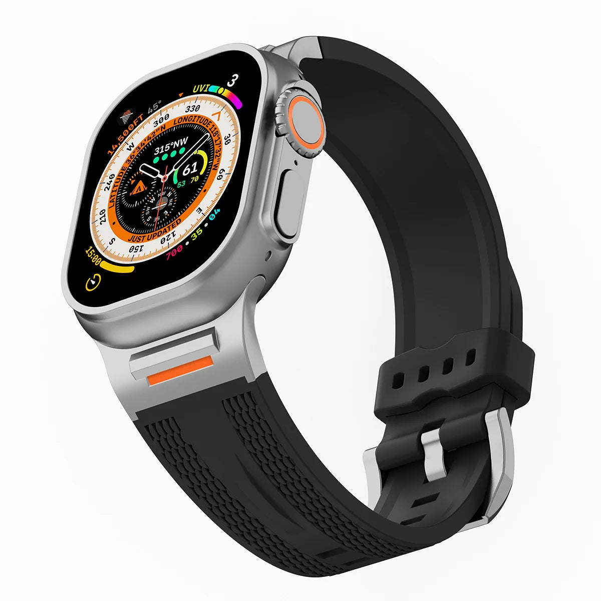 Men's sport band suitable for Apple Watch S11 10 46mm Ultra 3 49mm 45mm 44mm 40mm 38mm silicone band suitable for Apple Watch 987SE6453