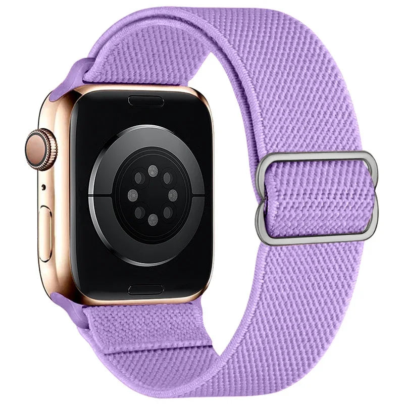 Stretchy Nylon band for Apple Watch Ultra 3 band 40mm 41mm 42mm 44mm 45mm 49mm 46mm Elastic band Apple Watch 11 10 9 8 SE 7 6 5