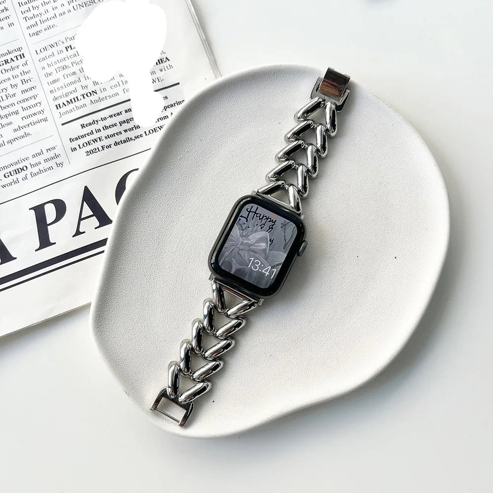 Metal band for Apple Watch 10 9 8 band 46mm 42mm 41mm 45mm 40mm 44mm 49mm Women band Apple Watch Series 7 SE 6 5 Ultra Watchband