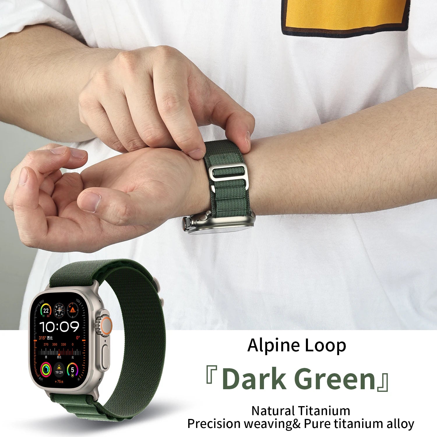 2025 New Suitable for Apple Watch High Quality Nylon band Alpine Loop For Watch Series 10 9 8 7 Ultra 2 band Apple Watch 49mm 46mm