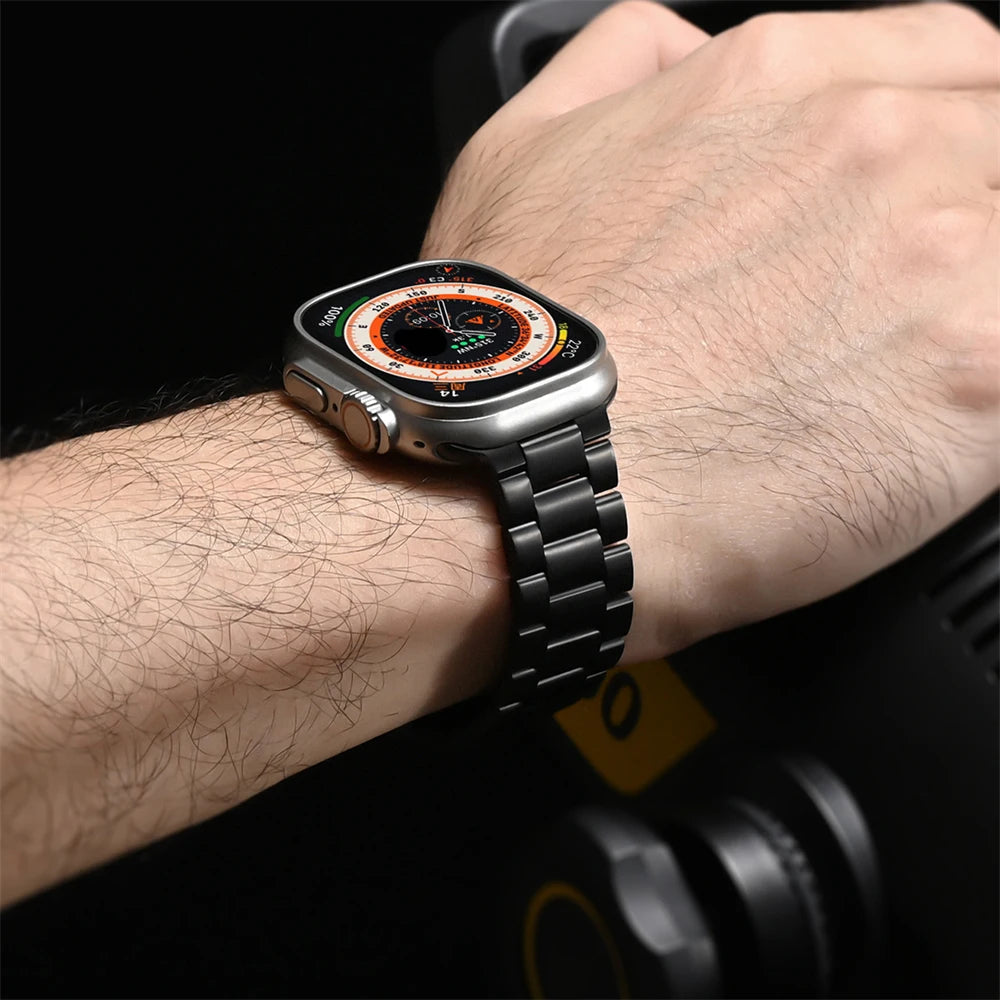 Ultra 3 2 Titanium Color band For Apple Watch 49mm 46mm 42mm 44mm 45mm metal band For Apple Watch 11 10 9 8 SE3 Stainless Steel band