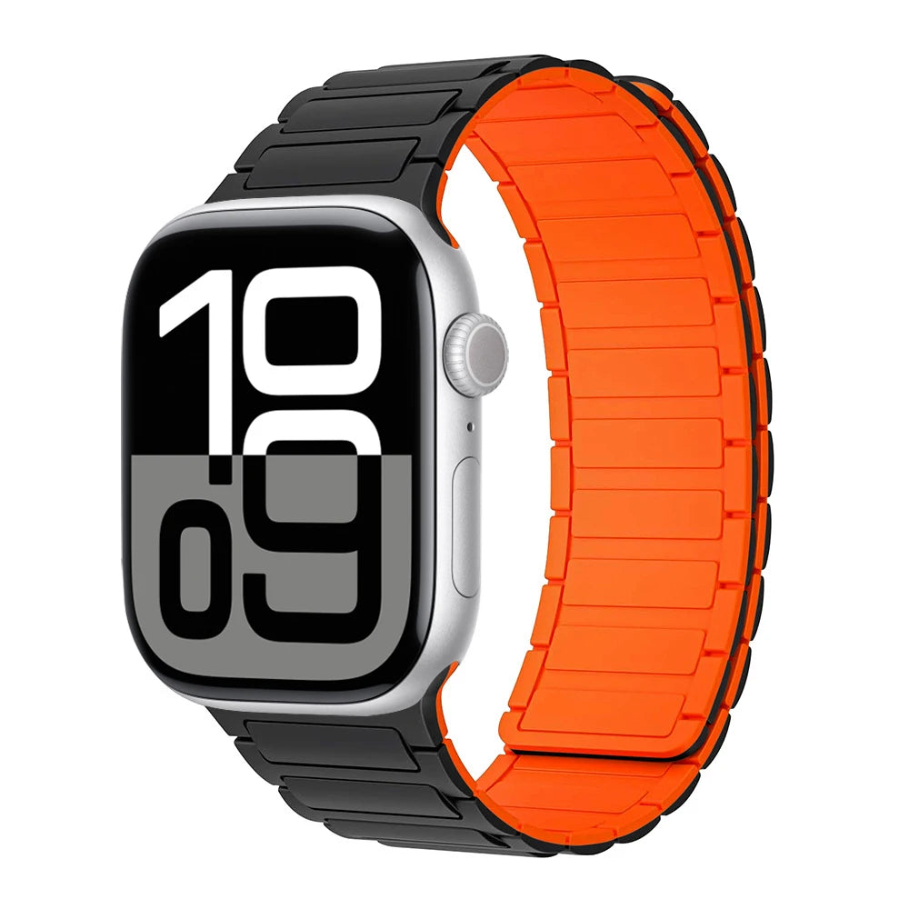 Magnetic Loop band for Apple Watch band 46mm 44mm 40mm 45mm 41mm 42mm Silicone band Apple Watch Series 11 10 9 8 7 6 SE Ultra 3
