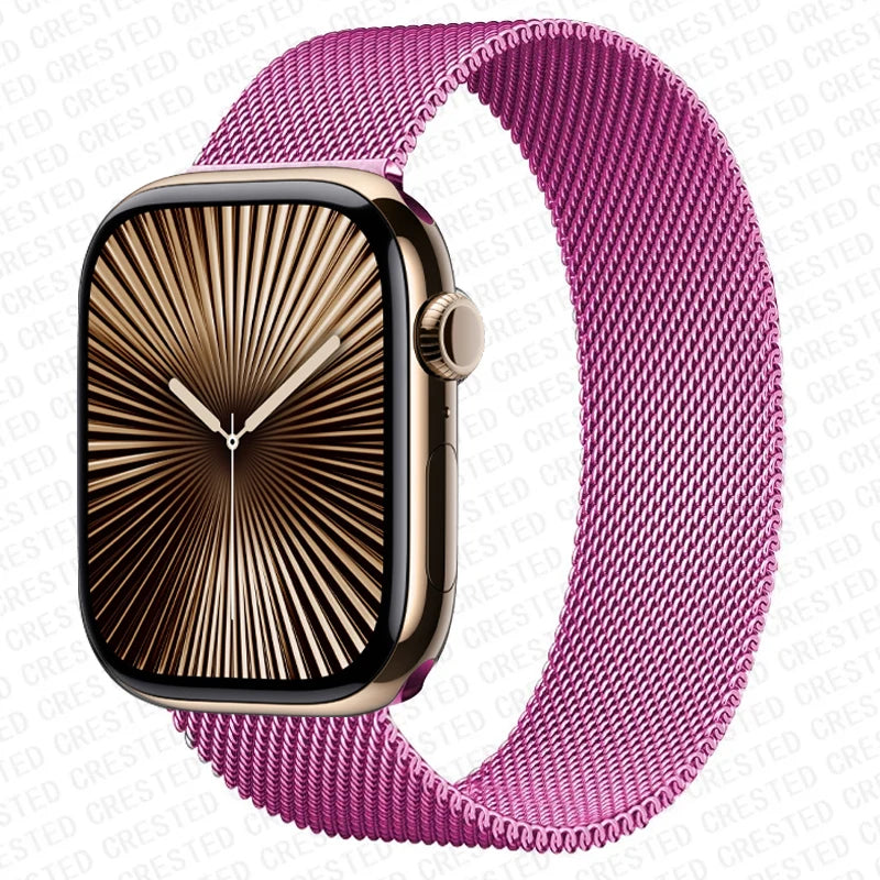 Milanese Loop band For Apple Watch 11 10 9 7 SE 6 8 46mm 42mm 44mm 45mm 40mm 41mm belt correa band Apple Watch band Ultra 3 49mm