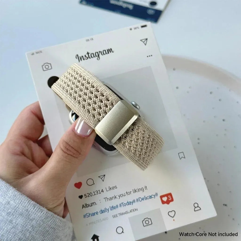 Cartoon Braid Nylon Magnetic Buckle band For Apple Watch Series 10 40mm 41mm 42mm 44mm 45mm 46mm For Apple Watch 10 9 8 6 5 4