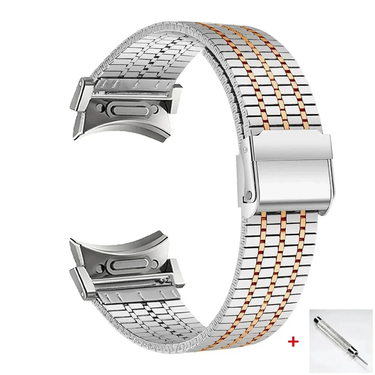 No Gaps Stainless Steel Strap for Samsung Galaxy Watch 7 6 5 4 40mm 44mm 6 4 Classic 47mm 43mm Metal Bracelet for 5Pro 45mm Band