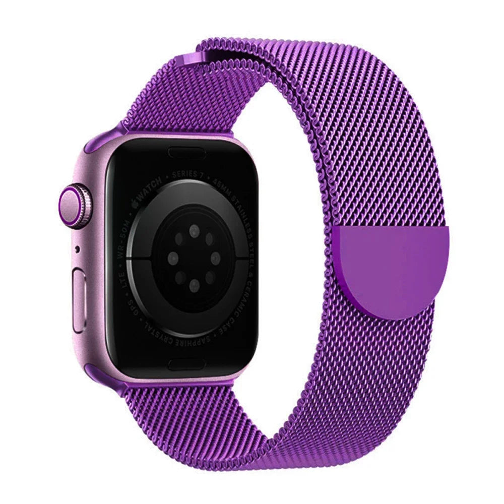 Magnetic Milanese band for Apple Watch 11 10 46mm 42mm Ultra 3 2 49mm band for Apple Watch 9 8 7 6 5 SE 3 44mm 45mm 40mm 41mm Band