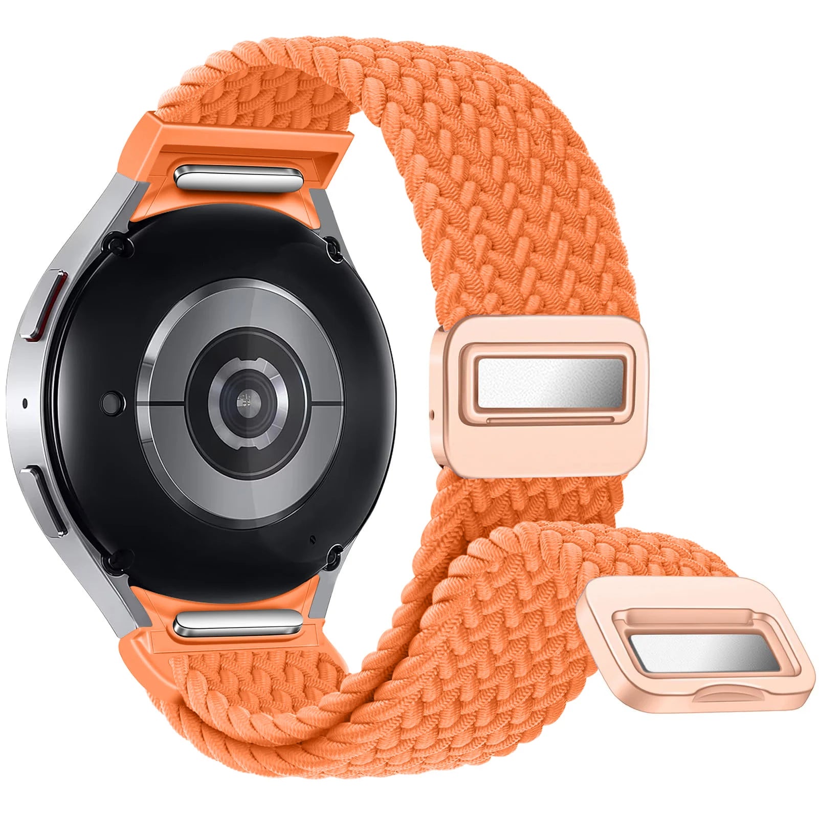 No Gaps Band For Samsung Galaxy Watch 7 6 4 classic/5 pro 47mm 44mm 40mm Braided solo loop Magnetic bracelet Galaxy watch6 strap