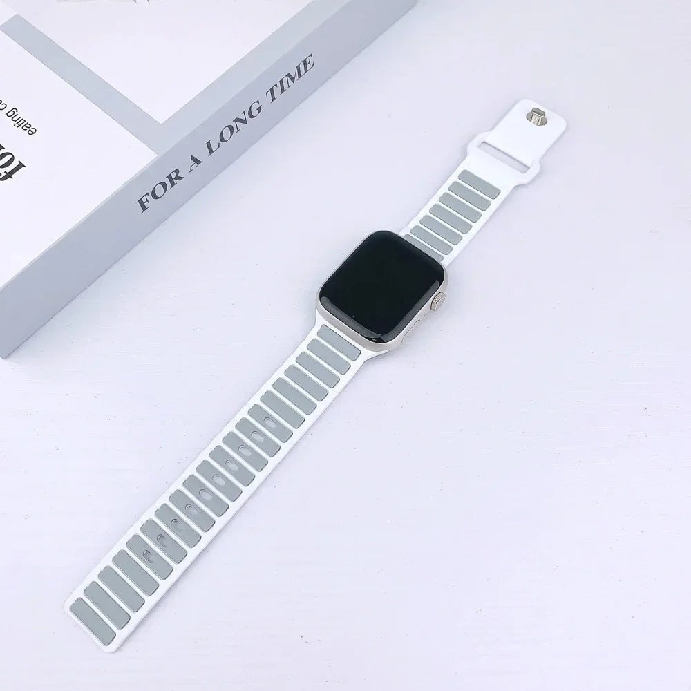 Silicone band for Apple Watch 10 band 46mm 45mm 44mm 49mm 42mm 40mm 38mm correa band Apple Watch Series 9 8 7 6 5 SE Ultra 2 band