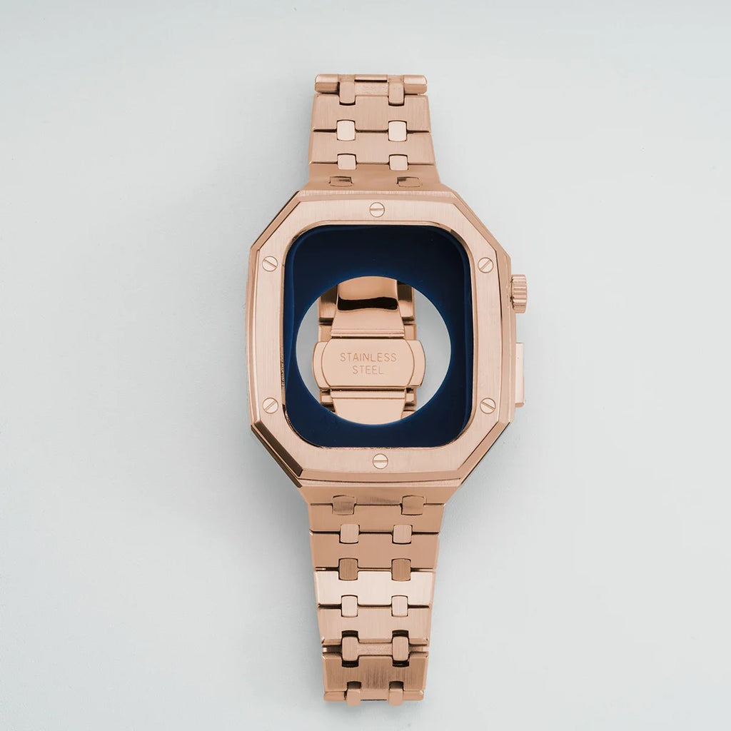 Luxury Stainless Steel Modification Mod Kit for Apple Watch 10 9 8 7 46mm 45mm 41mm metal Bezel Frame for Apple Watch Series 6 5 4 SE