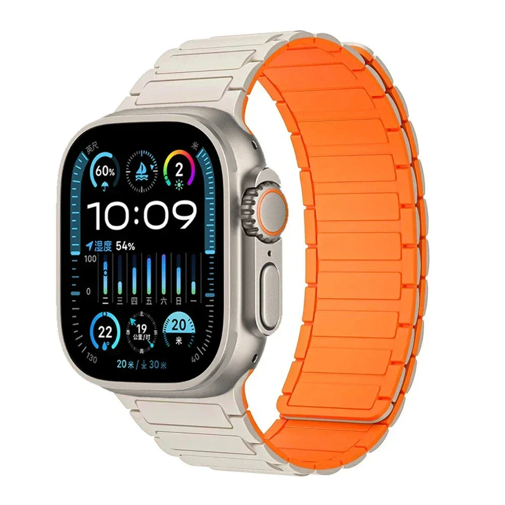 Magnetic Loop band for Apple Watch Ultra 2 1 band 49mm 10 9 8 7 46mm 42mm 45mm 41mm Silicone band Apple Watch 6 5 4 SE 40mm 44mm