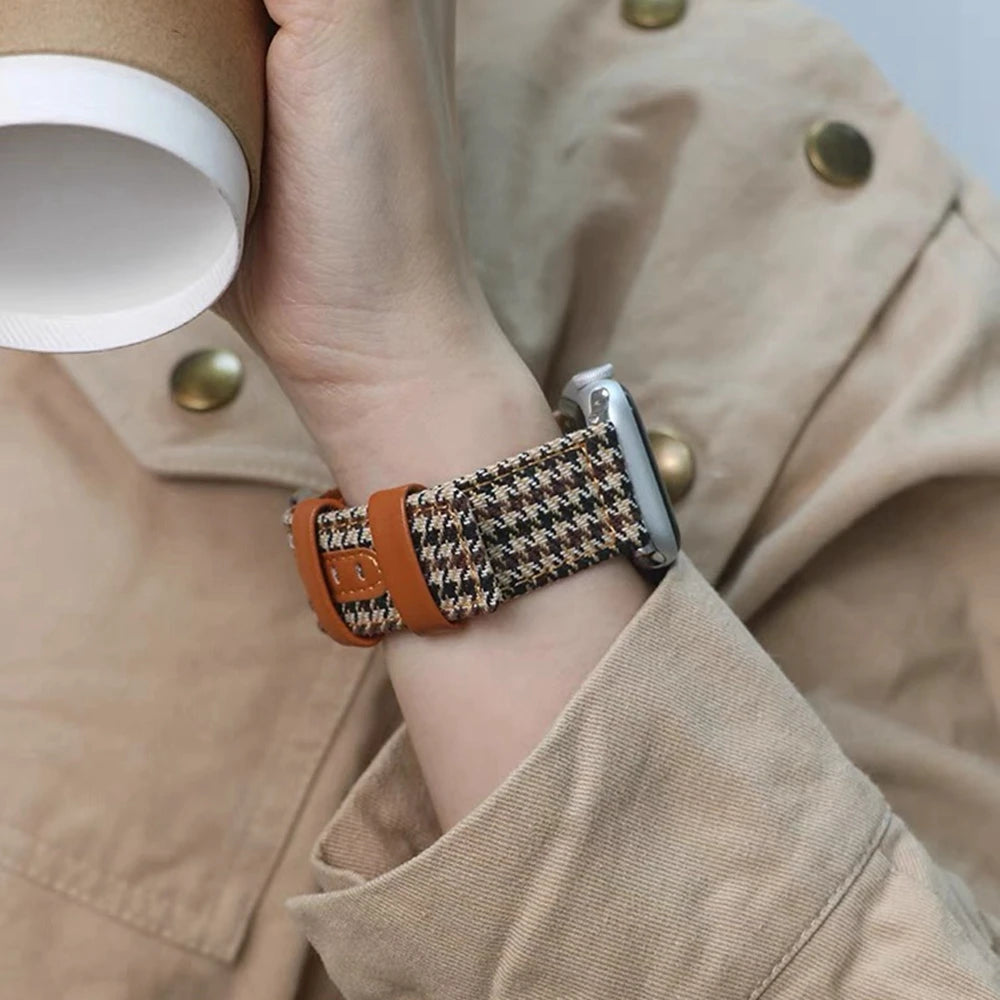 Leather Loop For Apple Watch band for women Series Ultra 11 10 9 8 7 6 5 4 3 2 1 38mm 40mm 41mm 42mm 44mm 45mm 46mm 49mm band