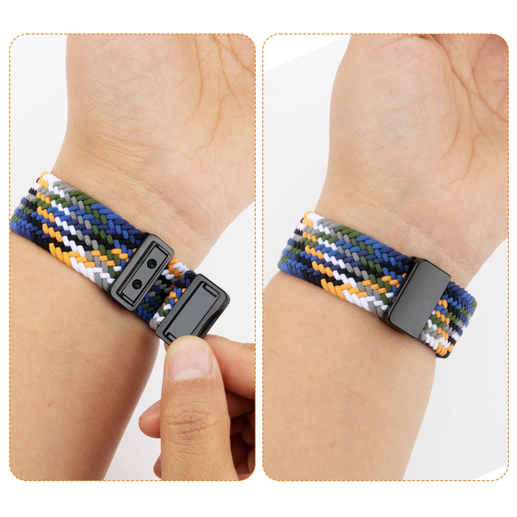 Braided Loop Nylon band for Apple Watch Ultra 2 49mm 46mm 42mm 45mm 41mm Magnetic band Apple Watch 10 9 8 7 6 5 SE 40mm 44mm Band