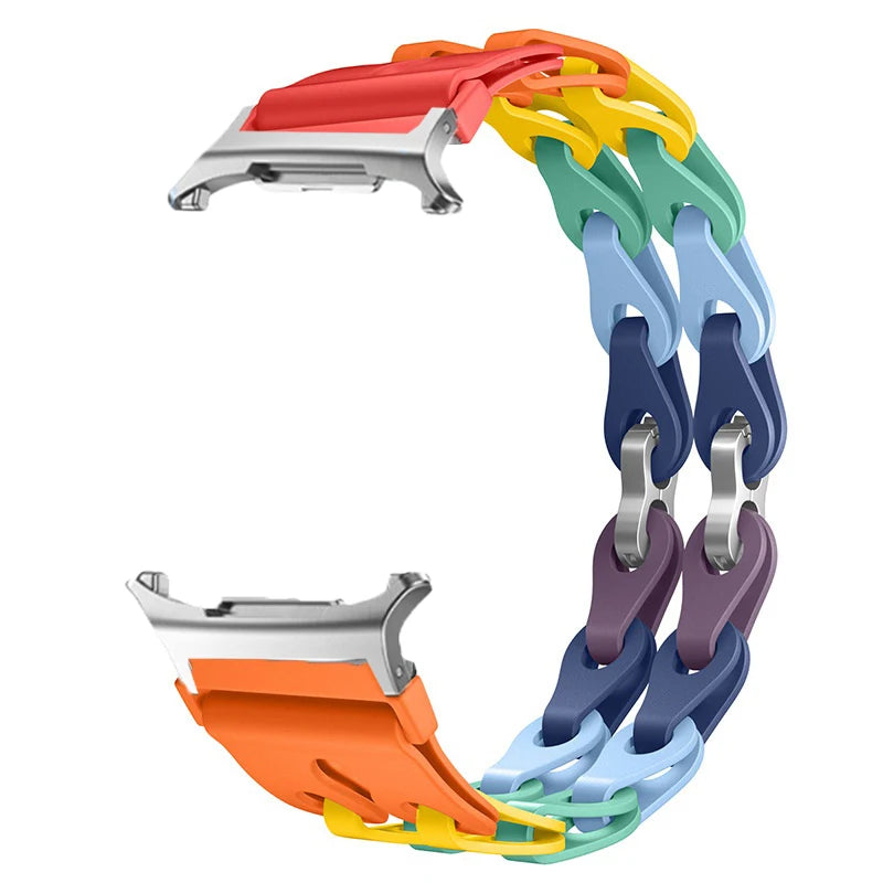 Silicone Band for Samsung Galaxy Watch 8 40mm 44mm Sports Strap Correa Wristband Breathable Bracelet For Galaxy 8 Classic 46mm