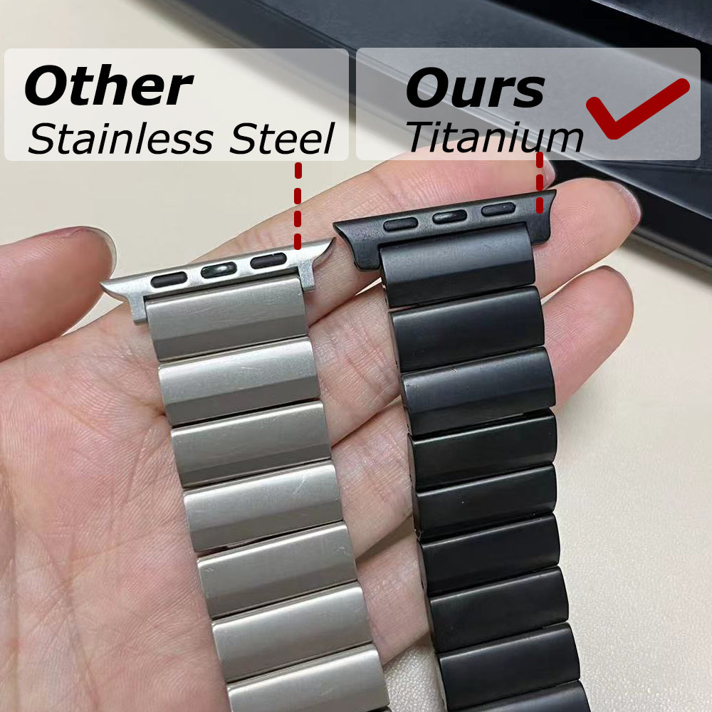 Titanium band For Apple Watch Ultra 3 49mm 44mm 45mm 46mm titanium band For Apple Watch Series 11 10 9 8 7 6 SE luxury men band