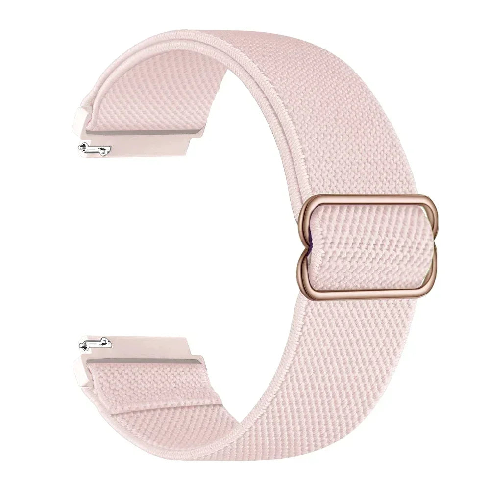 20mm 22mm Elastic Nylon Loop Strap for Samsung Galaxy Watch 4 5 6 7 40/44mm Pro Calssic 42/46mm Band Huawei Gt2/3 Amazfit Gts2/4