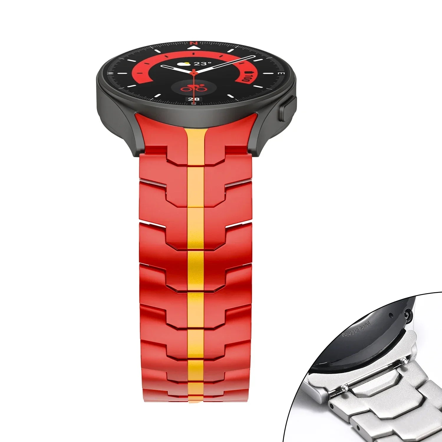 Stainless Steel Strap for Samsung Galaxy Watch 7 6 5 4 40mm 44mm 6 Classic 43mm 47mm No Gaps Metal Band 5Pro 45mm Quick Bracelet