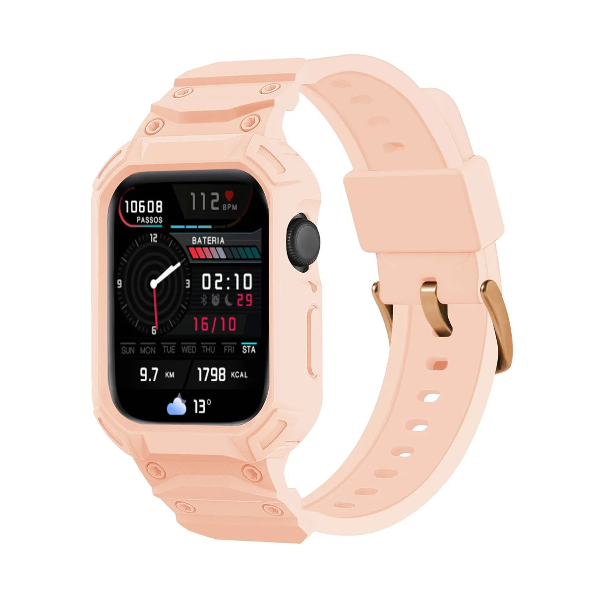 For Apple Watch Series 10 46mm 42mm Sport Protective Replacement Wristband Apple Watch Series 10 Retrofits band Case One piece