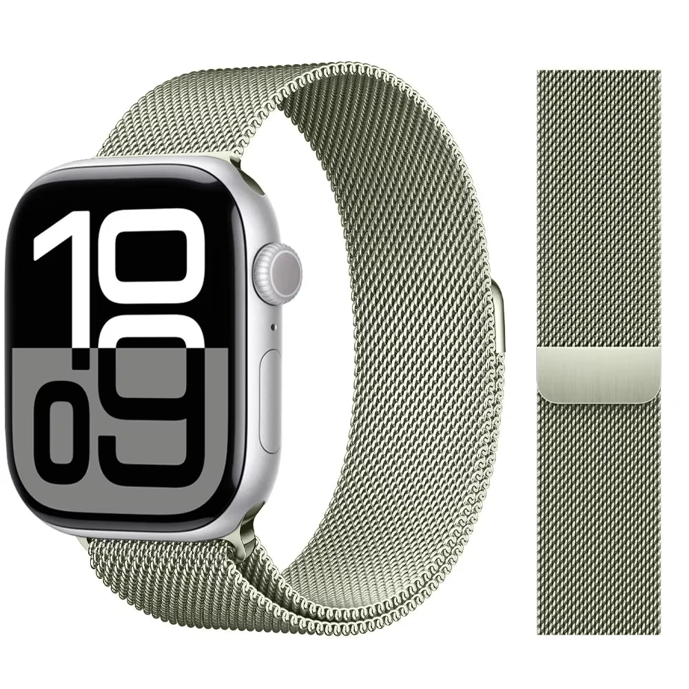 Milanese Loop band For Apple Watch band 11 42mm 46mm 44mm 40mm 41mm 45mm 49mm bands Apple Watch Series 10 9 8 7 6 Se3 Ultra 3 2