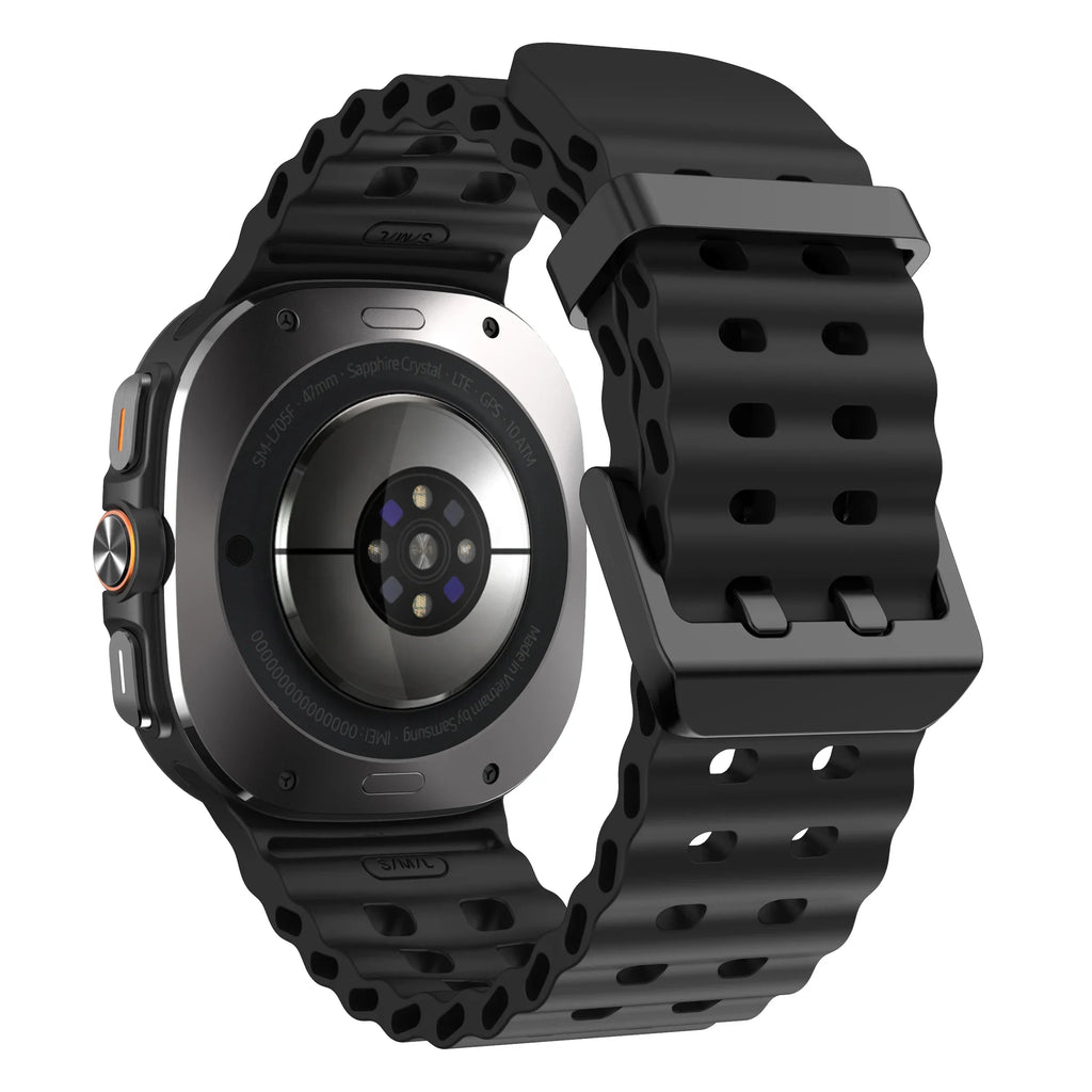 Marine Band For Samsung Galaxy Watch ultra 2025/7 ultra Accessories Two color Sport silicone Bracelet Galaxy Watch ultra Straps