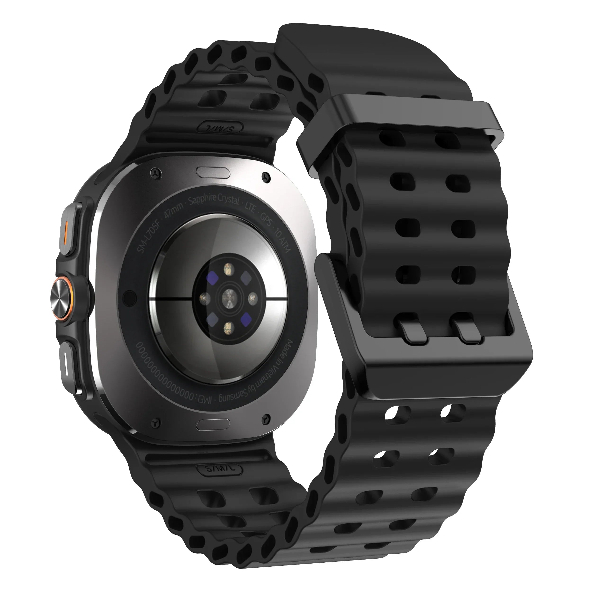 Marine Band For Samsung Galaxy Watch ultra 2025/7 ultra Accessories Two color Sport silicone Bracelet Galaxy Watch ultra Straps