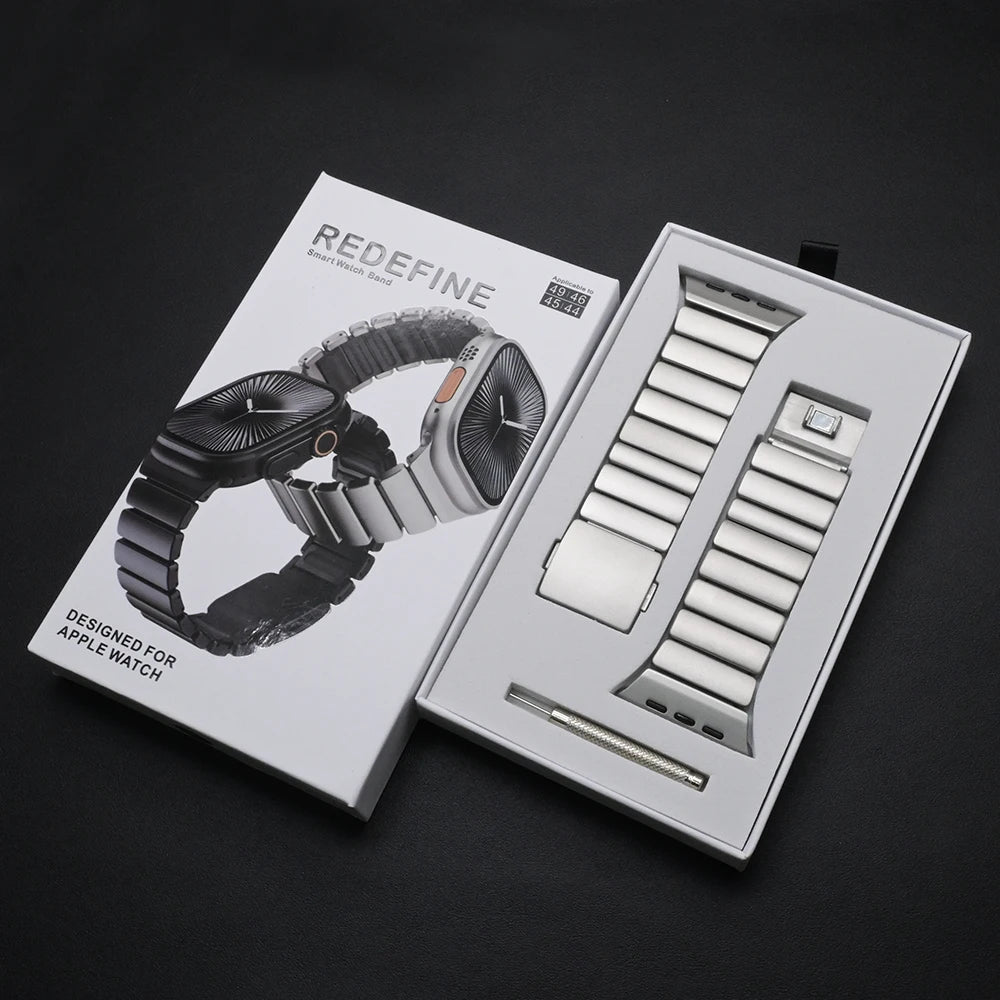 Titanium band for Apple Watch Ultra 3 2 band 49mm Series 11 10 46mm Magnetic band for Apple Watch 9 8 7 6 5 4 SE 3 44mm 45mm