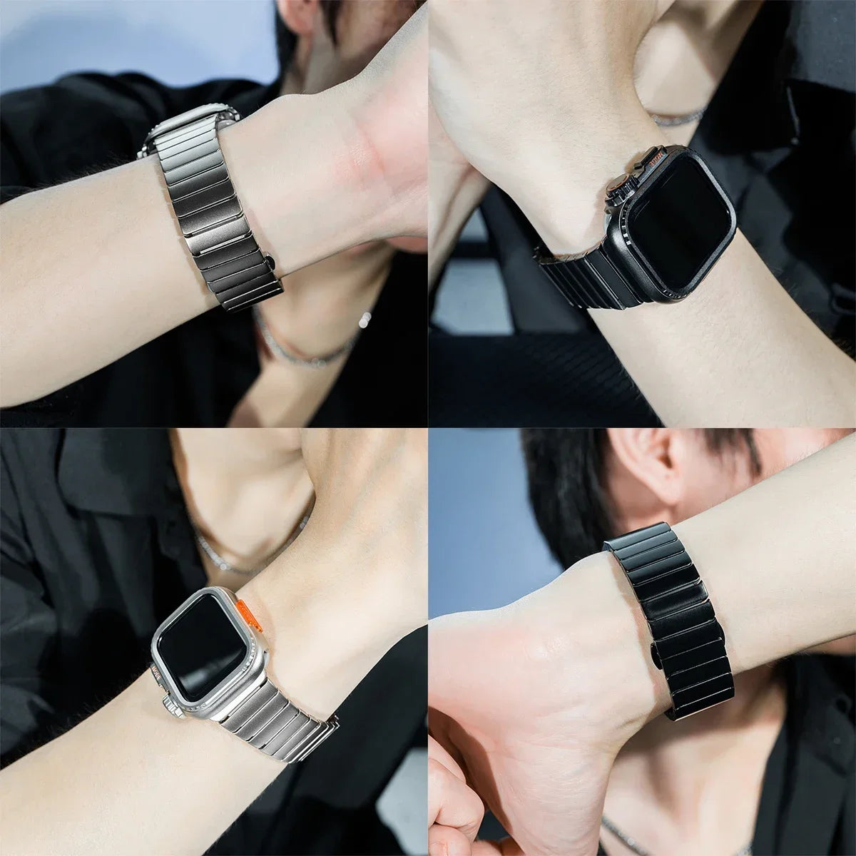 Case+band for Apple Watch band 10 42mm 46mm Ultra 2 49mm 9 8 7 6 SE 5 Steel metal Protective Shell Upgrade Apple Watch 49mm 45mm 44mm