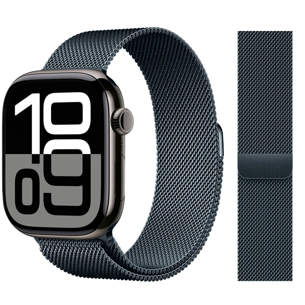 Milanese Loop band For Apple Watch band 46mm 44mm 45mm 40mm 42mm 41mm 38mm 49mm band Apple Watch Series 10 Ultra 2 9 8 SE 7 6 5