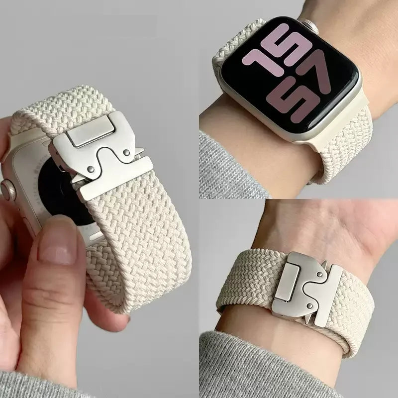 Braided Solo Loop band For Apple Watch Ultra 2 band 49mm 44mm 45mm 46mm 40mm 41mm 42mm band Apple Watch Series 10 9 SE 8 7 6 5 4