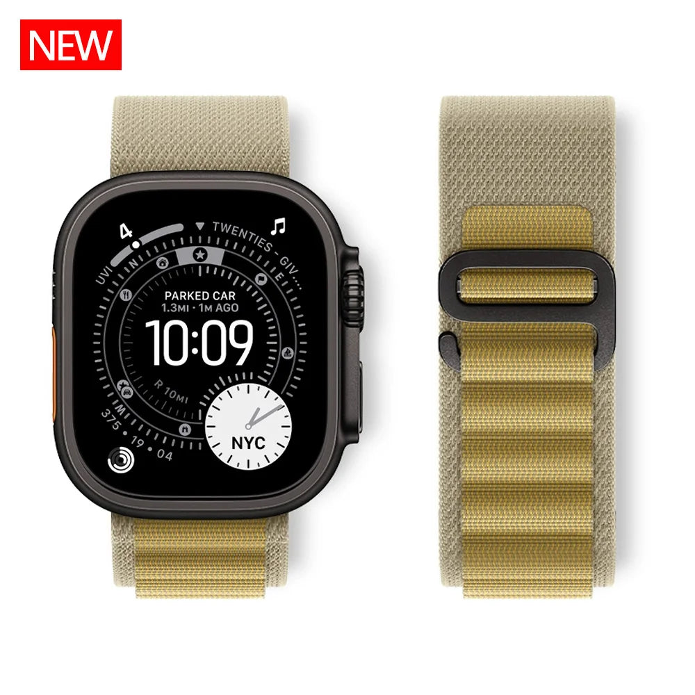 Alpine band For Apple Watch Ultra 3 band 49mm 46mm 45mm 41mm Nylon band Apple Watch Series 11 10 42mm 46mm SE3 40mm 44mm 7 8 9 Band