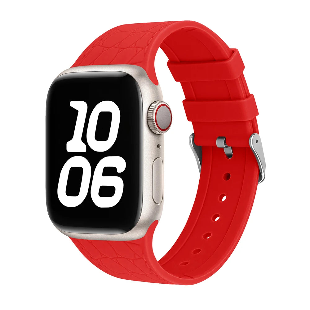 Silicone band for Apple Watch band 46mm 40mm 44mm 41mm 45mm 42mm band Correa Apple Watch Series 10 SE 9 8 7 6 5 3 Ultra 2 49mm
