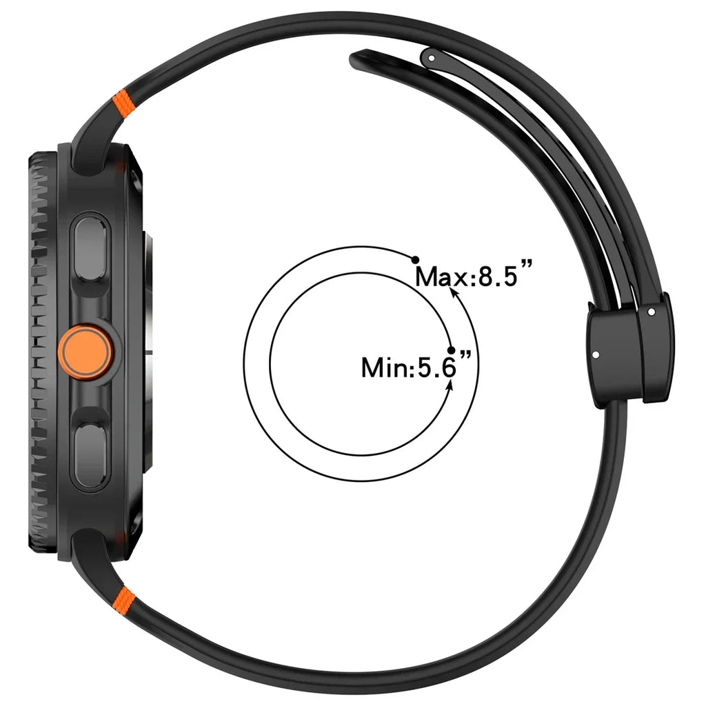 Air Hole Strap for Samsung Galaxy Watch 8 40mm 44mm Silicone Magnetic Buckle Wristband for Galaxy Watch 8 Classic Accessories