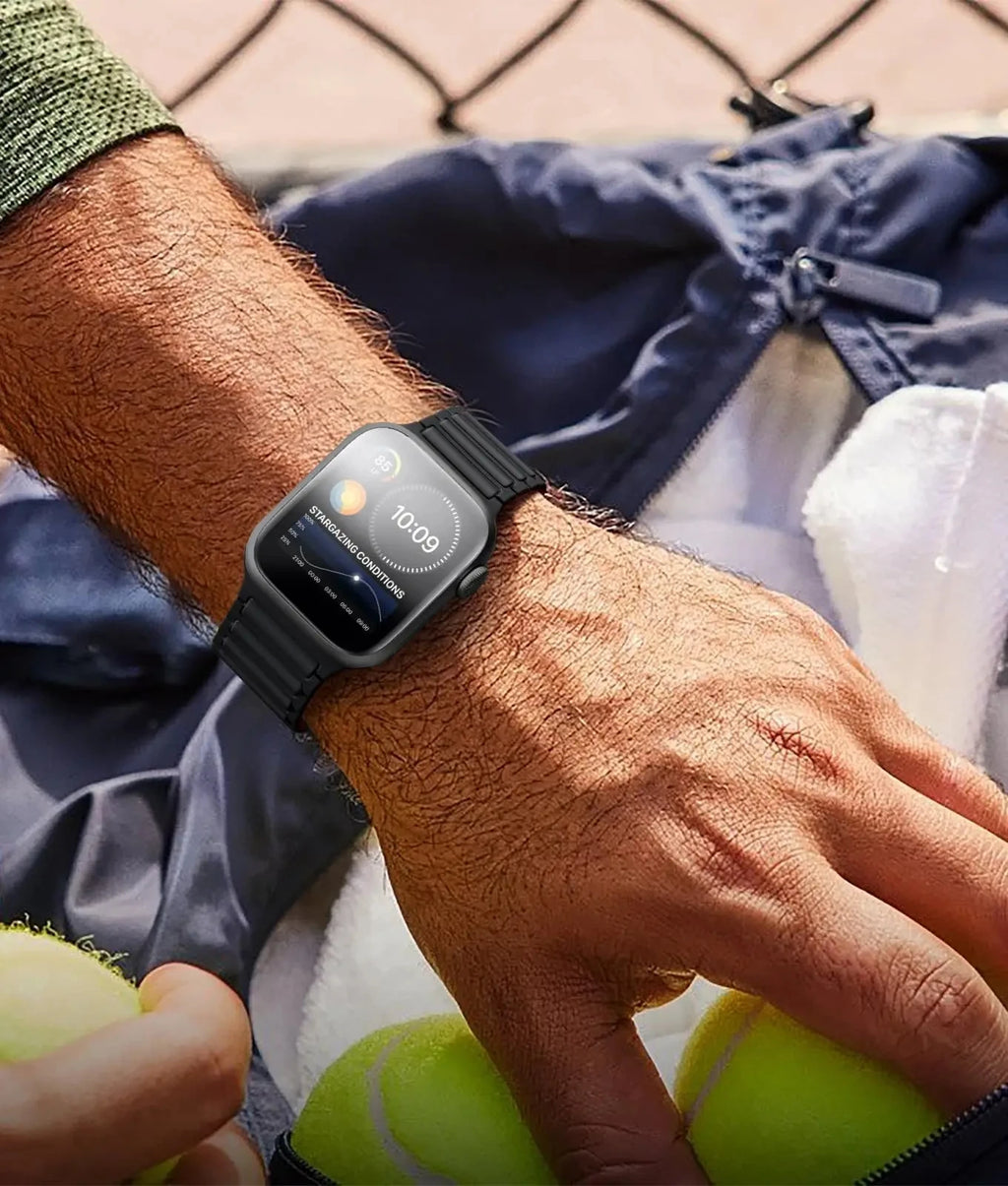 Magnetic band for Apple Watch Ultra 2 49mm band 46mm 45mm 42mm 41mm 44mm Sport Silicone band Apple Watch Series 10 9 8 7 6 SE 5 4