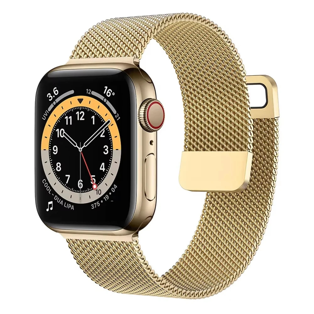 Milanese band For Apple Watch S10 46mm 42mm Ultra 2 49mm Magnetic band For Apple Watch Series 9 7 8 5 6 SE 44mm 45mm 41mm 40mm