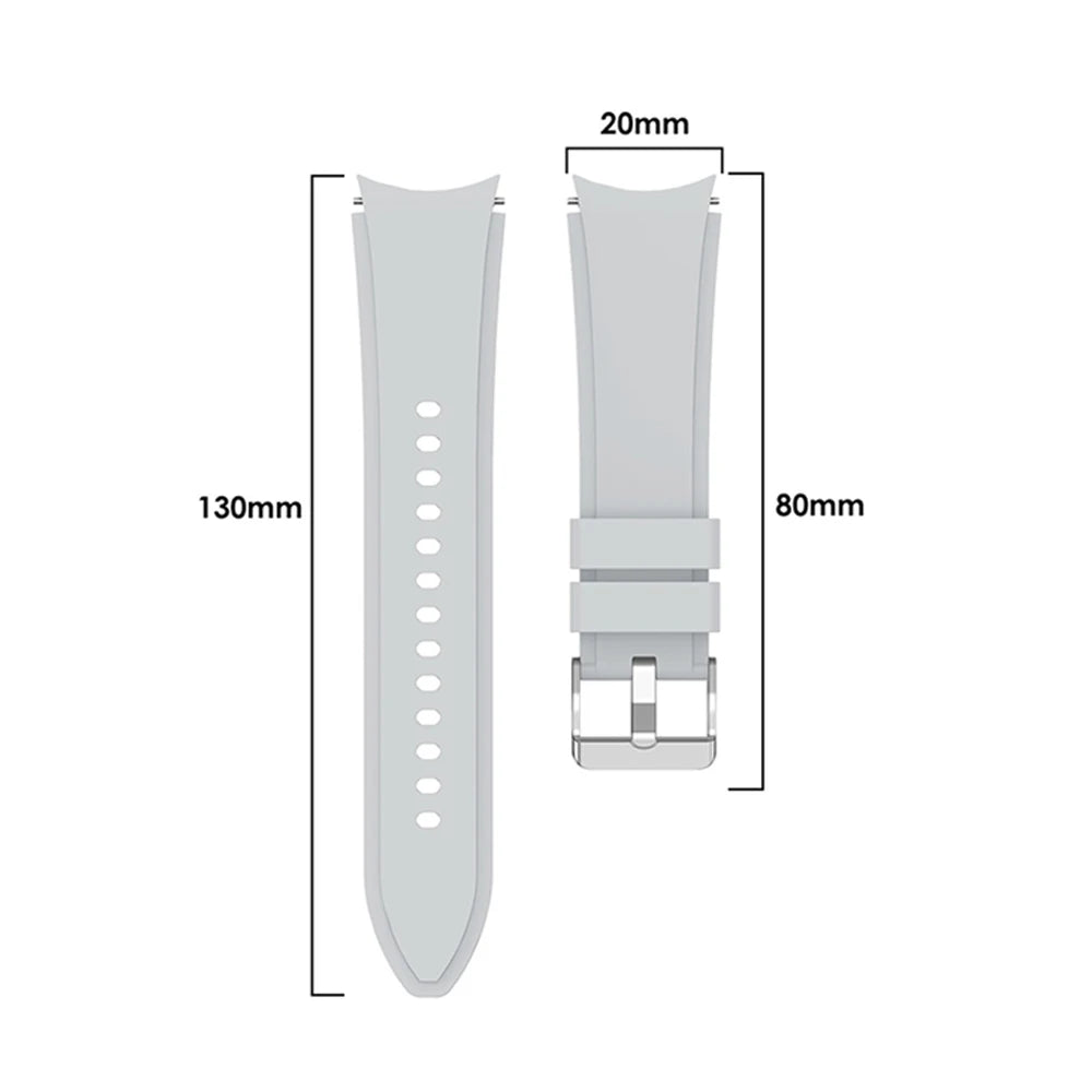 Sport Silicone Strap for Samsung Galaxy Watch 6 44mm 40mm Accessories Watch Band Bracelet Galaxy Watch6 Classic 43mm 47mm Correa