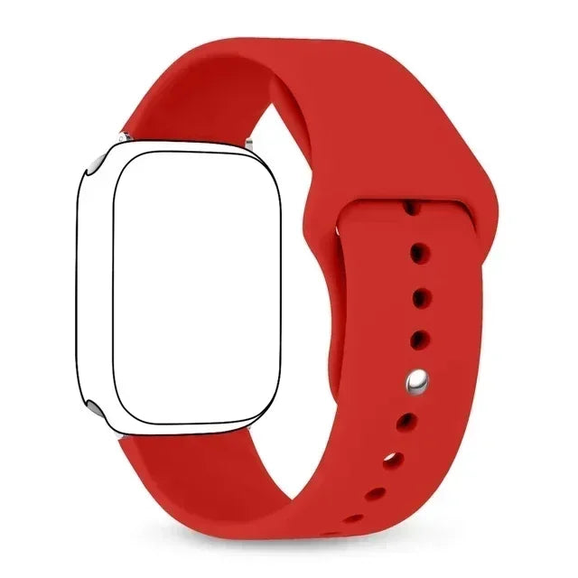 Silicone band For Apple Watch band 46mm 42mm 45mm 44mm 49mm 41mm 40mm 38mm band Apple Watch Series 10 9 8 Ultra 7 SE 3 4 6 Band