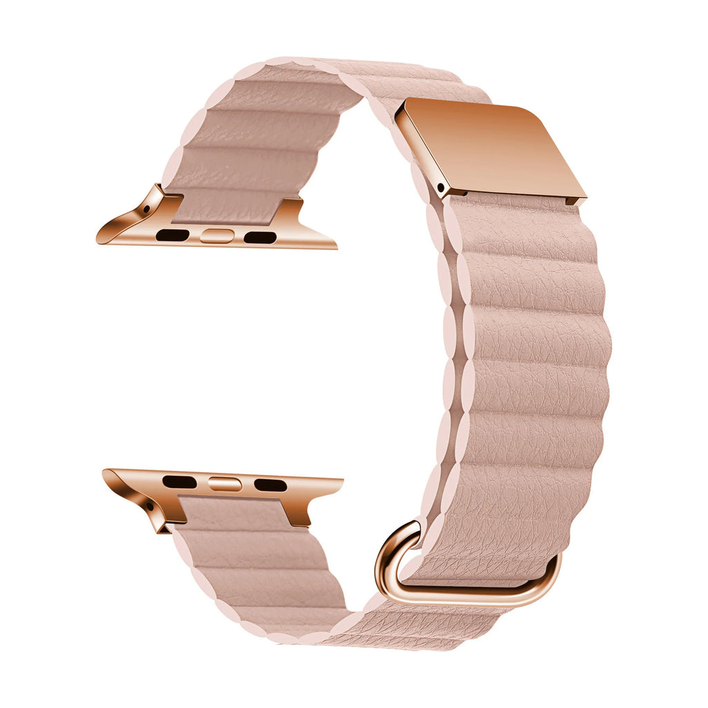 Luxury Leather band For Apple Watch Ultra 10 9 8 7 6 5 4 Woman Magnetism band For Apple Watch 38mm 40mm 45mm 42mm 46mm 49mm