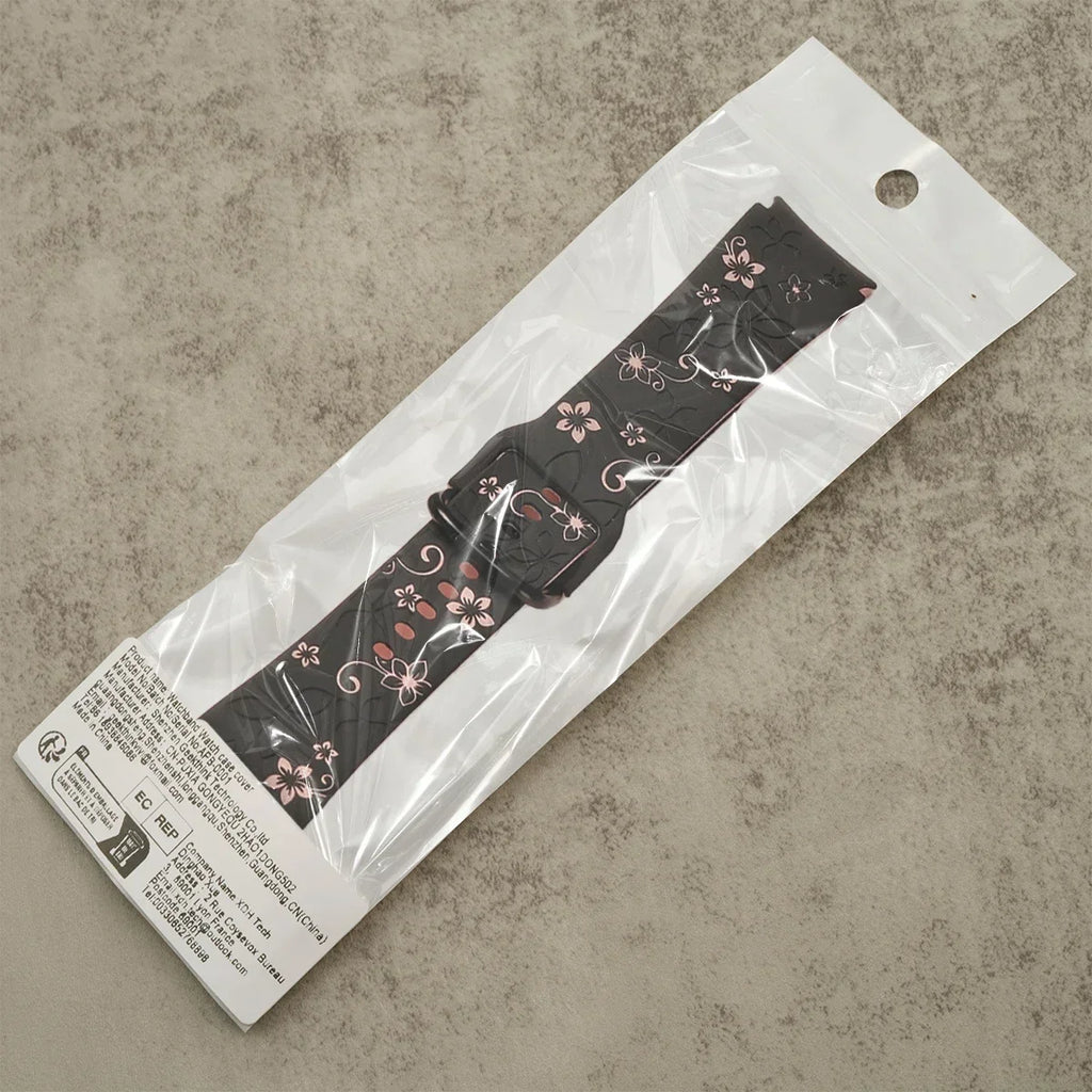 No Gaps Band for Samsung Galaxy Watch 7/5 Pro/4 6 Classic 40 44mm Engraved Silicone Sport Bracelet correa Galaxy Watch 7 Straps