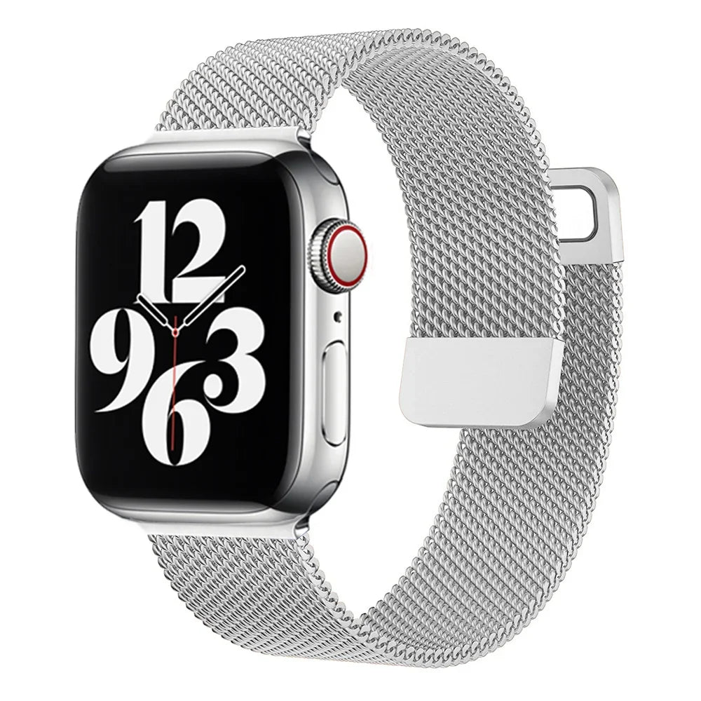 band For Apple Watch band 10 46mm 44mm 45mm 41mm 49mm 42mm 40mm 45mm Milanese Loop band Apple Watch Series 9 7 8 4 5 6 SE Ultra2