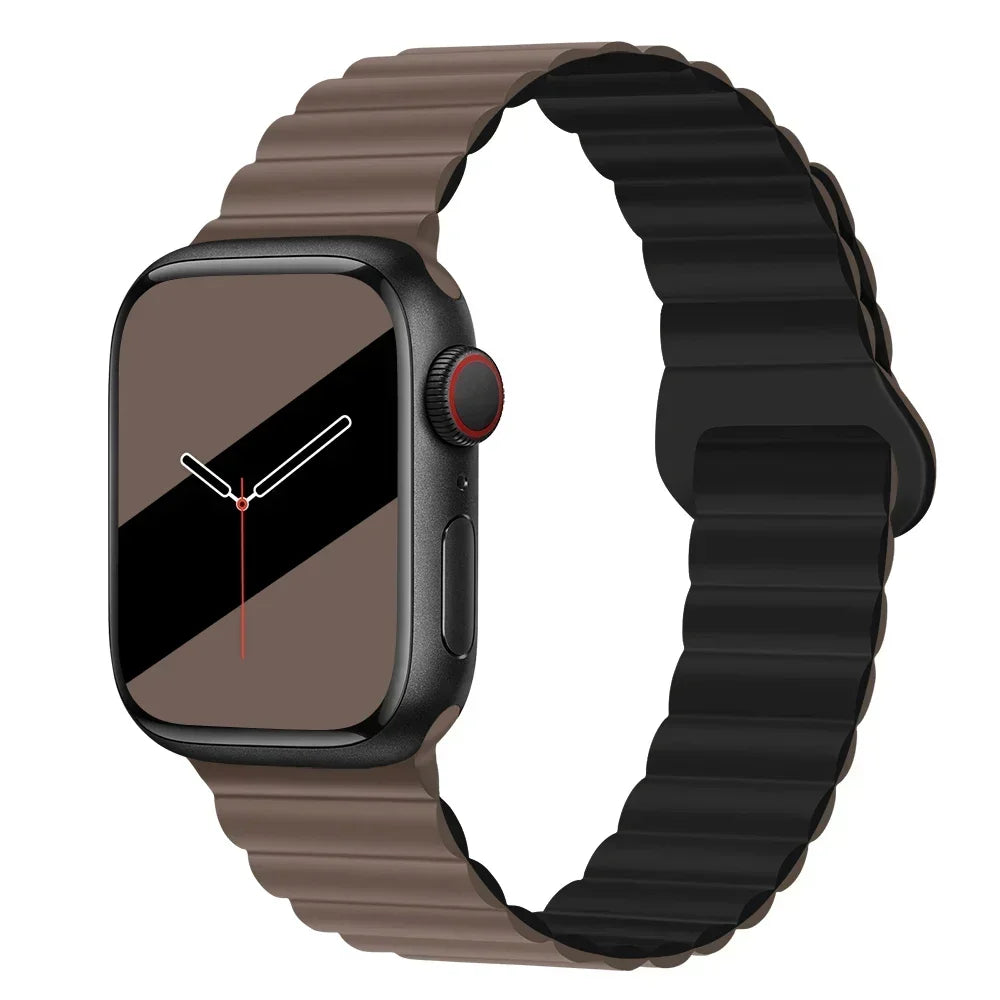 Magnetic band For Apple Watch band 45mm 38mm 49mm 40mm 42mm 41mm Silicone Sport band Apple Watch Series Ultra 10 9 6 5 7 8 SE 44mm