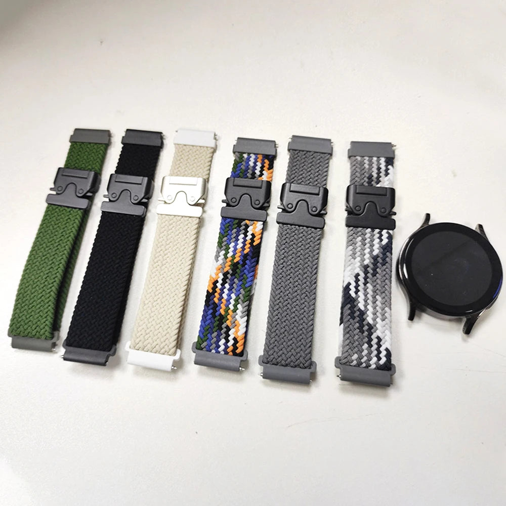 20mm 22mm Parachute Straps For Galaxy Watch Band 7/FE/6/5/pro/4/Classic/active 2/Gear s3 correa Bracelet Huawei watch GT 5 4 3 2