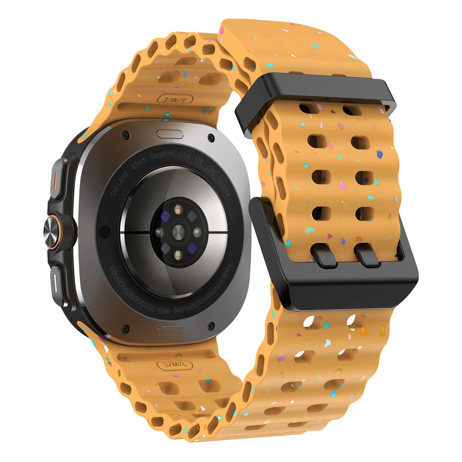 Original Marine for Samsung Galaxy watch Ultra 2 Strap accessories Colorful Sport Bracelet Correa Galaxy watch 7 Ultra 47mm Band