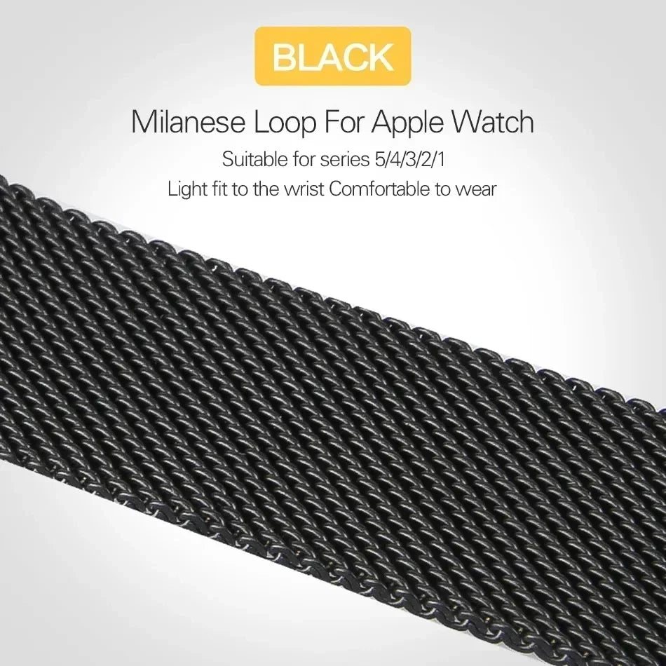 band For Apple Watch band 44mm 40mm 45mm 41mm 49mm 42mm 38mm correa milanese loop band Apple Watch Series 3 6 SE Ultra 2 7 8 9