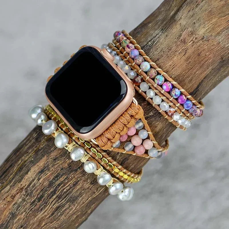 Bohemian band for Apple Watch band 44mm 40mm 42mm 38mm 41mm 45mm Handmade Jewelry bands Apple Watch Series 8 7 6 5 4 3 SE Ultra 49mm